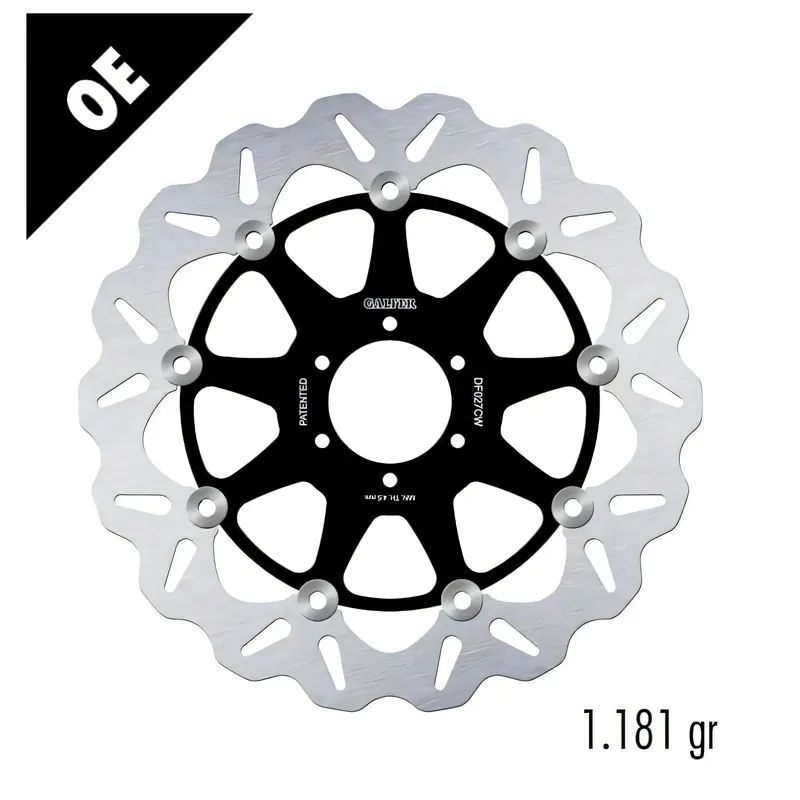 Bremsscheibe Galfer DF027CW WAVE® mit ECE R90 Zulassung, schwimmend vorne 296x5mm (2 benötigt) für Honda CBR RR Fireblade VTR F Firestorm VFR 250 - 1000 ccm Bj. 1993 - 2006 Ausverkauf