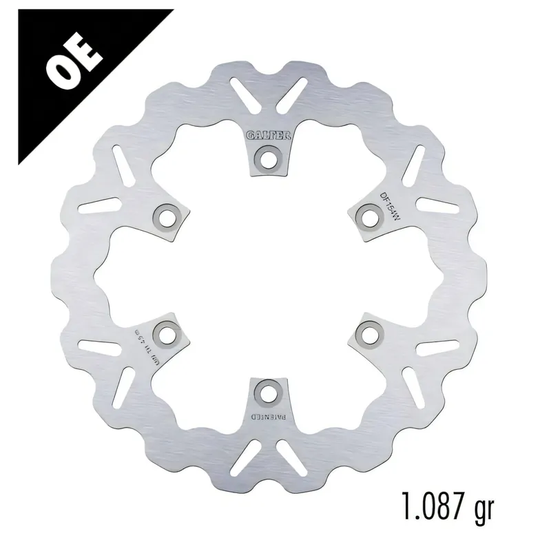 Bremsscheibe Galfer DF154W WAVE® mit ECE R90 Zulassung, starr vorne 280x5mm (2 benötigt) für Kawasaki GPZ RX ER-5 500 - 1000 ccm Bj. 1985 - 2006 Super-Preis