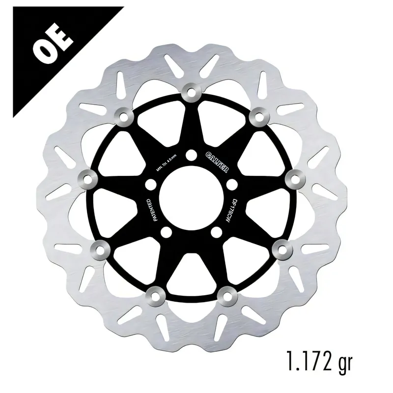 Bremsscheibe Galfer DF178CW WAVE® mit ECE R90 Zulassung, schwimmend vorne 296x5mm (2 benötigt) für Kawasaki ZX-9R Ninja ZX-6R 600 / 900 ccm Bj. 1998 - 1999 Rabatt