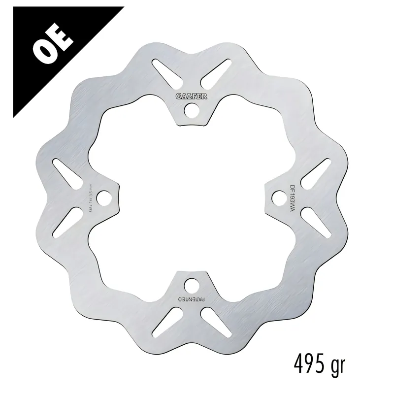 Neue Kollektion Bremsscheibe Galfer DF193WA WAVE® mit ECE R90 Zulassung, starr hinten 220x5mm (Bohrlöcher nicht angesenkt) für Kawasaki Ninja ZX-10R Z 451 - 1000 ccm Bj. 2011 - 2025