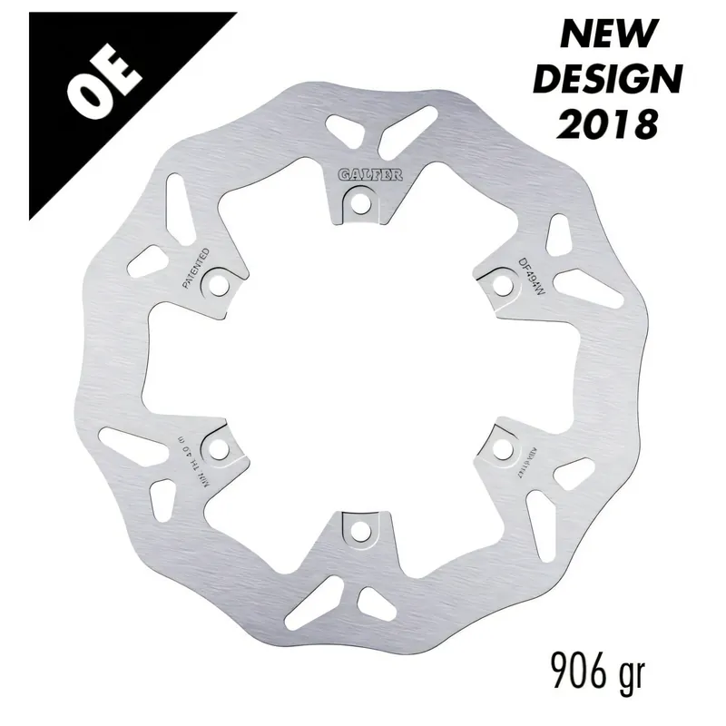 Highlight Bremsscheibe Galfer DF494W WAVE® mit ECE R90 Zulassung, starr hinten 267x4,5mm für Yamaha XP T-Max 500 ccm