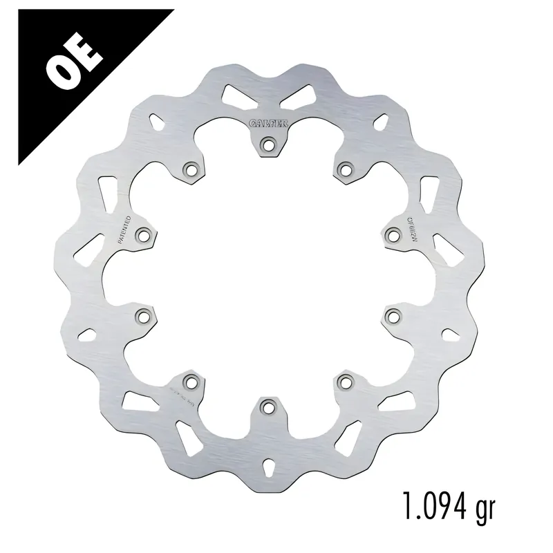 Kracherpreis Bremsscheibe Galfer DF662W WAVE® mit ECE R90 Zulassung, starr hinten 285x5mm für BMW K LT RS 75 C K1 16V R 100 RT GS Paris Dakar 750 - 1200 ccm Bj. 1978 - 2005