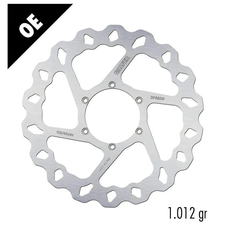 Abverkauf Bremsscheibe Galfer DF860W WAVE® mit ECE R90 Zulassung, starr vorne 300x4mm für Motorhispania MH10 LC Pro Enduro MH7 KN2 RX R, Aprilia RS4 i.e. 50 / 125 ccm