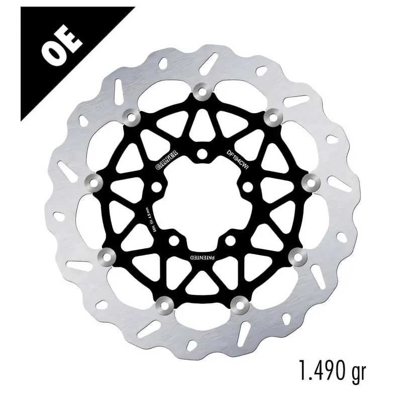 Bremsscheibe Set Galfer DF194CWI & DF194CWD WAVE® mit ECE R90 Zulassung, schwimmend vorne 330x5mm für Kawasaki ZX-10R 1000 ccm Bj. 2016 - 2023 Solange Der Vorrat Reicht