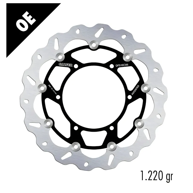 Bremsscheibe Set Galfer DF519CWI & DF519CWD WAVE® mit ECE R90 Zulassung, schwimmend vorne 310x5mm für Yamaha MT-01 1670 / 1700 ccm Bj. 2007 - 2013 Sichere Zahlung