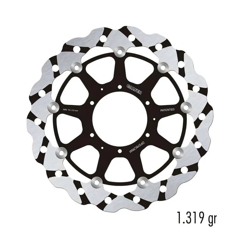 Garantierte Lieferung Bremsscheibe Set Galfer DF076CRWI & DF076CRWD WAVE® Racing Grooved mit ECE R90 Zulassung, schwimmend vorne 320x5mm für Honda CBR RR Fireblade SP 1000 ccm Bj. 2008 - 2025