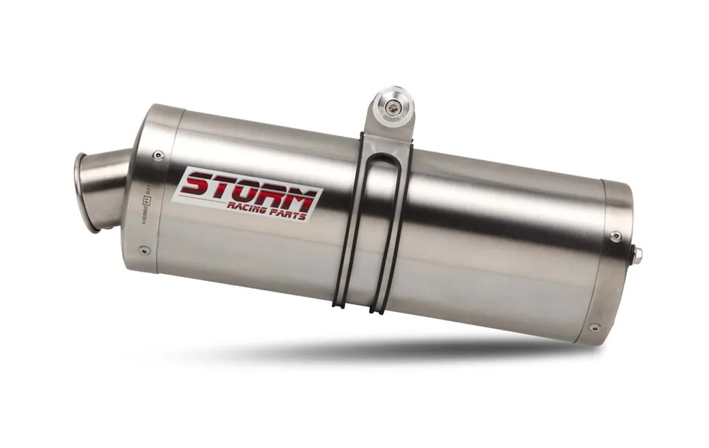 Garantierte Lieferung Auspuff Storm BOLT-ON oval Edelstahl mit ABE für Honda CBR 900 RR Fireblade 929 ccm Bj. 2000 - 2001