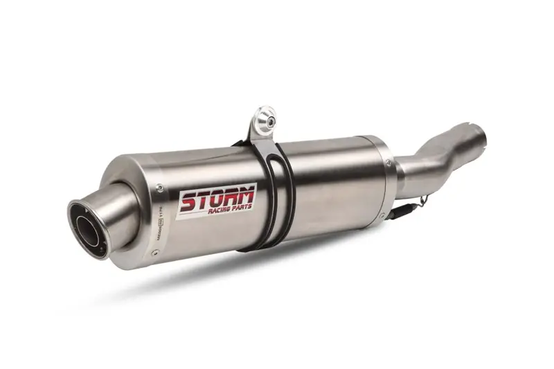 Auspuff Storm 2x SLIP-ON oval Edelstahl mit ABE für KTM Supermoto / R T Adventure S 990 ccm Bj. 2009 - 2012 Preiswert