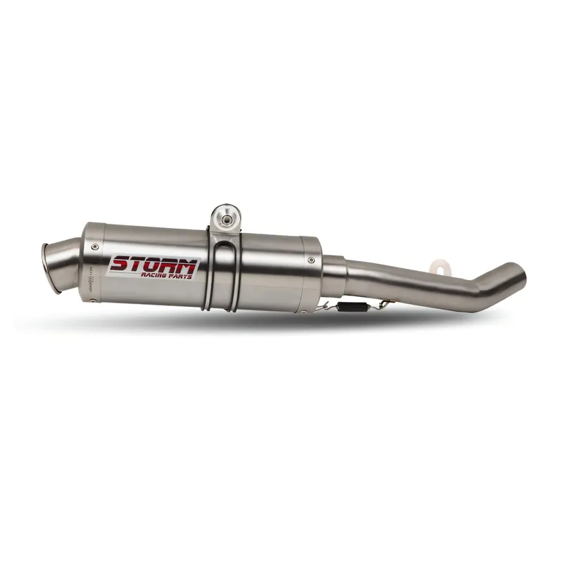 Begrenztes Angebot Auspuff Storm SLIP-ON GP Edelstahl mit ABE für Suzuki SFV Gladius 650 ccm Bj. 2009 - 2014