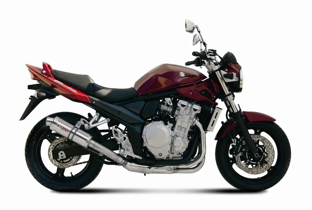 Auspuff Storm SLIP-ON GP Edelstahl mit ABE für Suzuki GSF Bandit / S ABS GSX F 650 ccm Bj. 2007 - 2014 Markenprodukt