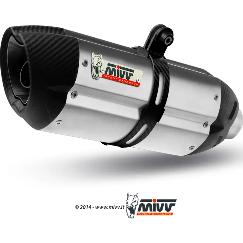 Auspuffanlage Mivv SLIP-ON Edelstahl mit Carbon Kappe Suono Sport für BMW S R / RR XR 1000 ccm Bj. 2015 - 2016 Angebot