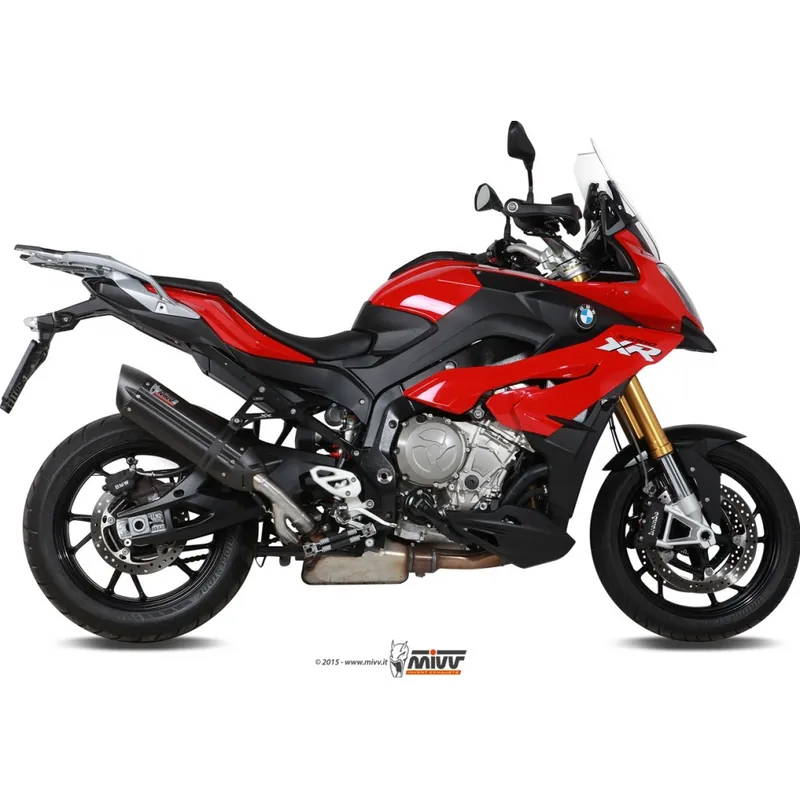 Top-Preis Auspuffanlage Mivv SLIP-ON Edelstahl schwarz Suono Sport für BMW S R / RR XR 1000 ccm Bj. 2015 - 2016