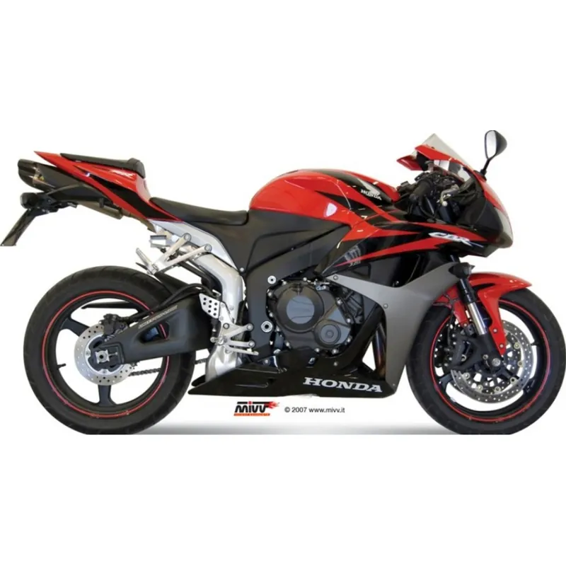 Auspuffanlage Mivv SLIP-ON Titian mit Carbon Kappe Suono Sport für Honda CBR RR 600 ccm Bj. 2007 - 2012 Ausverkauf