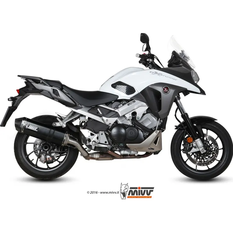 Auspuffanlage Mivv SLIP-ON Edelstahl schwarz Speed Edge Sport für Honda VFR X 800 ccm Bj. 2015 Preis Gesenkt