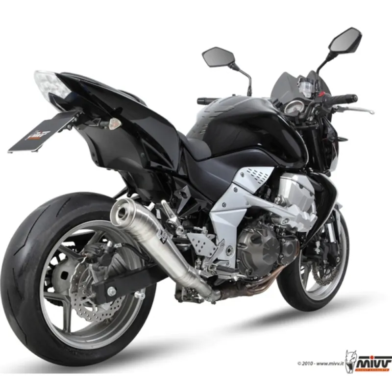 Wochenendangebot Auspuffanlage Mivv SLIP-ON Edelstahl Ghibli Sport für Kawasaki Z ABS 750 ccm Bj. 2007 - 2011