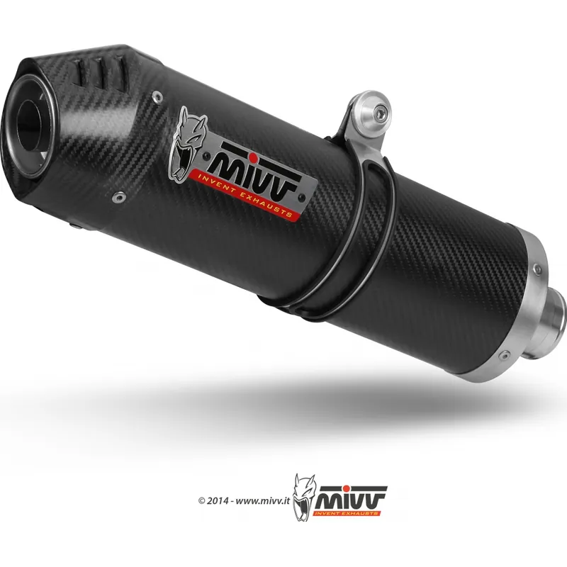 Sichere Zahlung Auspuffanlage Mivv 2 SLIP-ON Carbon Oval Sport für KTM SMT 990 ccm Bj. 2014