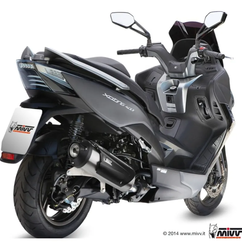 Neu Im Sortiment Auspuffanlage Mivv Komplettanlage 1x1 Edelstahl Urban für Kymco Xciting i 400 ccm