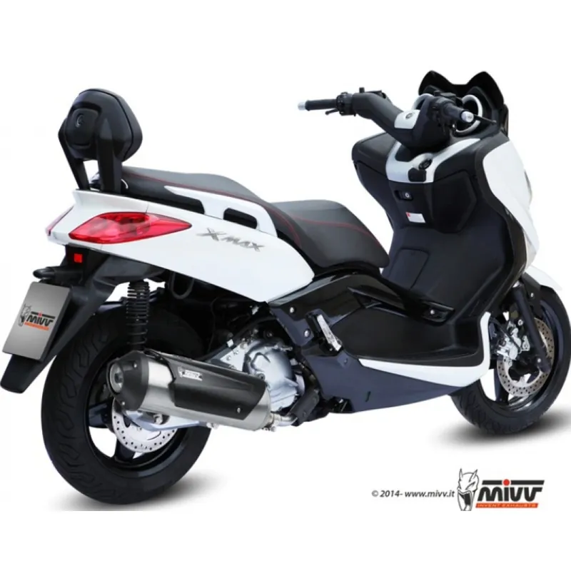 Preisknaller Auspuffanlage Mivv Komplettanlage 1x1 Edelstahl Urban für Yamaha YP X-Max VP X-City Versity R , MBK Kilibre 250 / 300 ccm