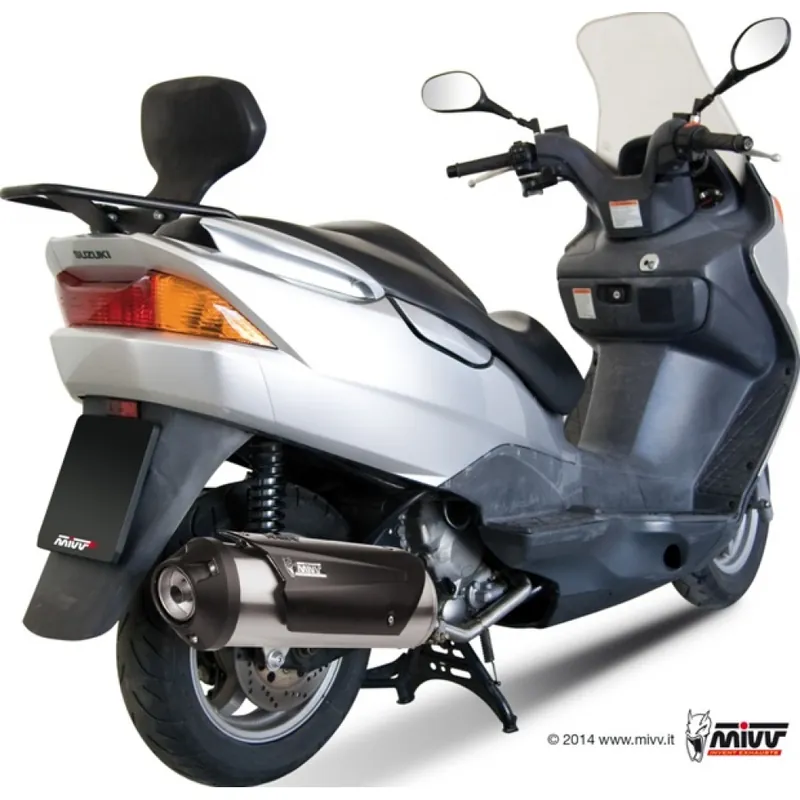 Auspuffanlage Mivv Komplettanlage 1x1 Edelstahl Urban für Suzuki UH Burgman 125 / 150 ccm Sonderaktion