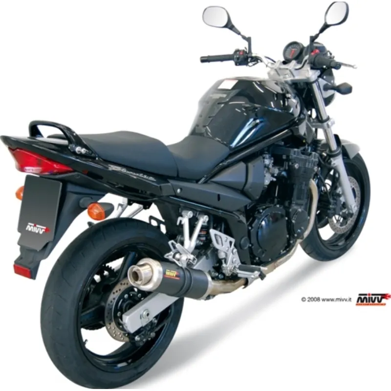 Markenprodukt Auspuffanlage Mivv SLIP-ON Carbon GP Sport für Suzuki GSF Bandit / S ABS 650 ccm Bj. 2005 - 2006