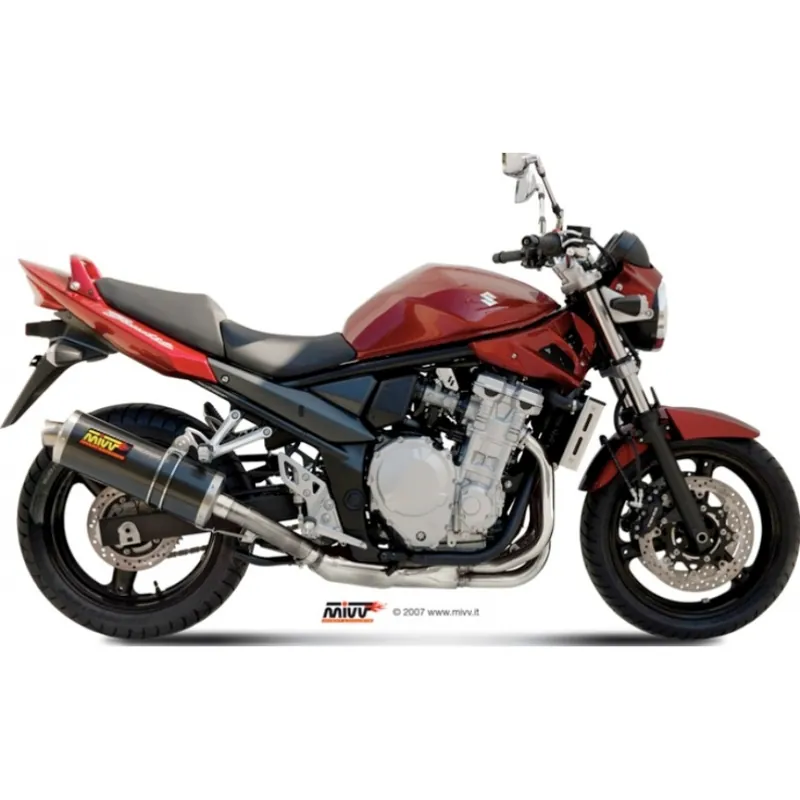 Ausverkauf Auspuffanlage Mivv SLIP-ON Carbon Oval Sport für Suzuki GSF Bandit / S ABS GSX F 650 ccm Bj. 2007 - 2014