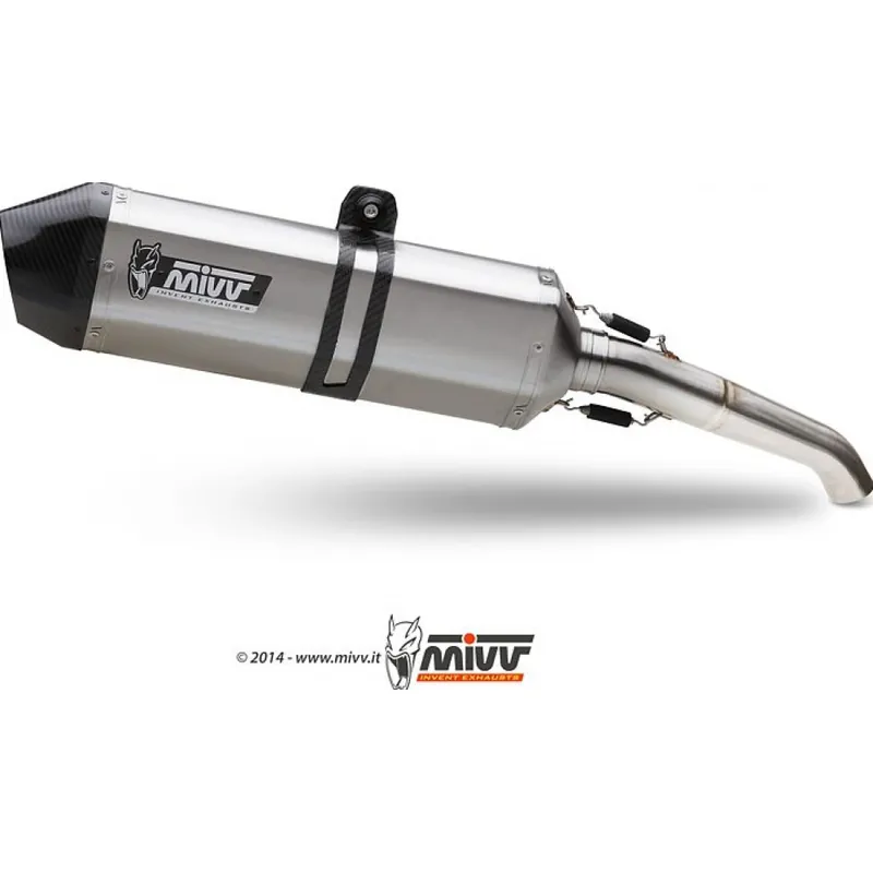 Sonderaktion Auspuffanlage Mivv SLIP-ON Edelstahl mit Carbon Kappe Speed Edge Sport für Suzuki GSX FA F / GSF Bandit N S 1250 ccm Bj. 2007 - 2016
