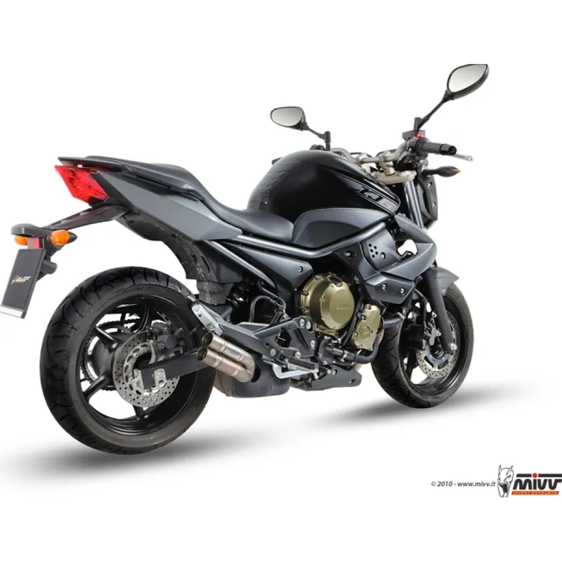 Auspuffanlage Mivv SLIP-ON Titan Double Gun Sport für Yamaha XJ6 Diversion / ABS F 600 ccm Bj. 2009 - 2012 Ausverkauf