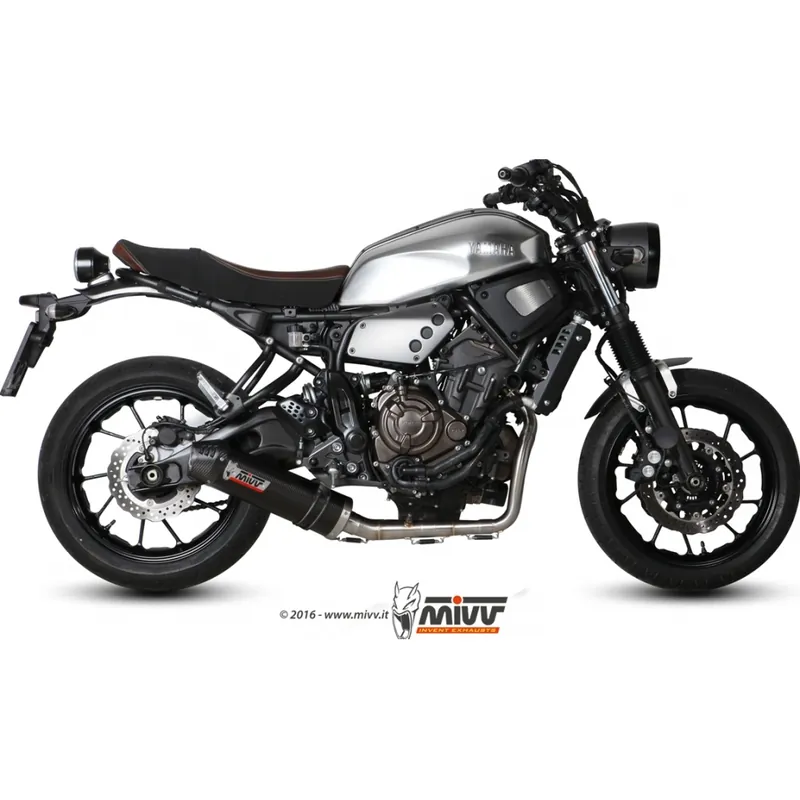 Auspuffanlage Mivv Komplettanlage 2x1 Carbon Oval Sport für Yamaha XSR A 700 ccm Bj. 2016 Direktkauf