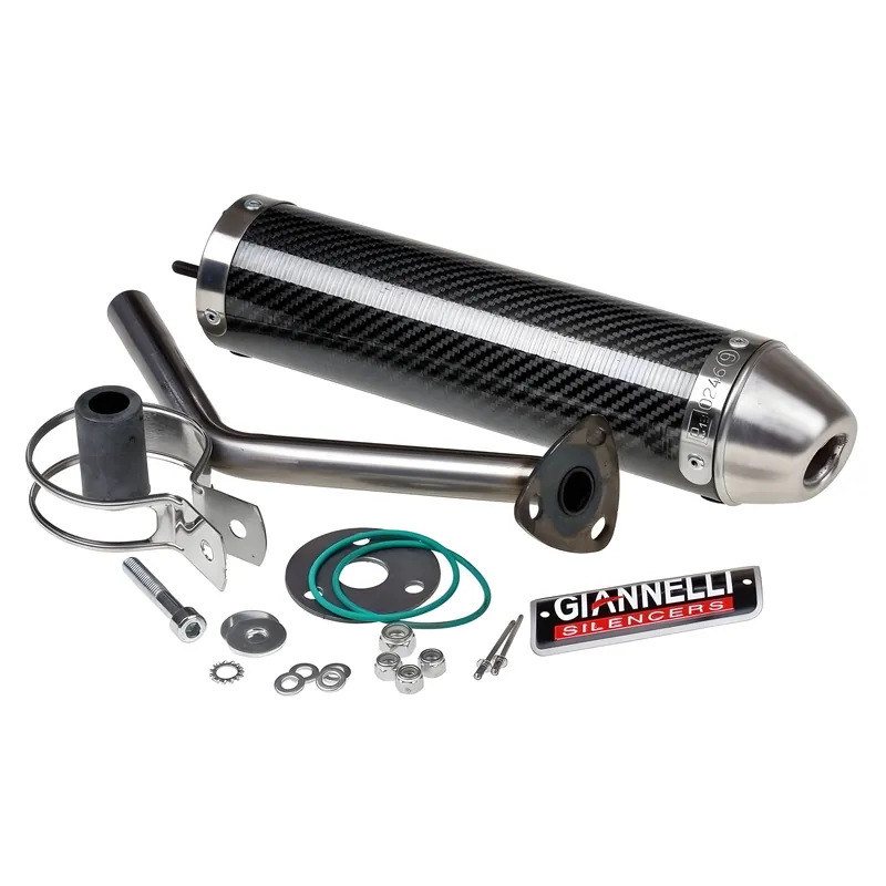 Kracherpreis Auspuffanlage Giannelli Endtopf Carbon High Up mit ABE für Aprilia