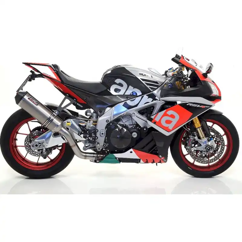 Auspuffanlage Giannelli Ipersport Slip On Titan mit Carbonendkappe mit ABE für Aprilia Top-Seller