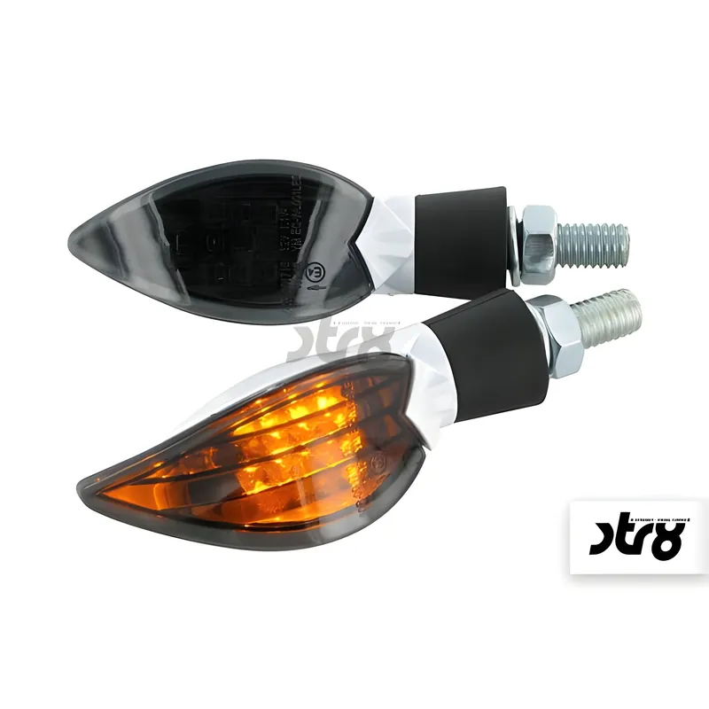 Highlight Blinker STR8 Curve Led Black Line weiß mit Straßenzulassung(AUSLAUF)