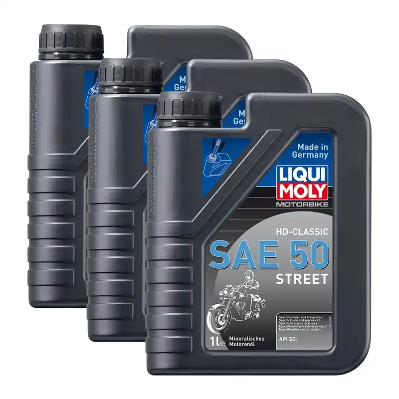 3x Liqui Moly 1572 Motorbike Racing HD Motoröl SAE 50 1L Rabatt