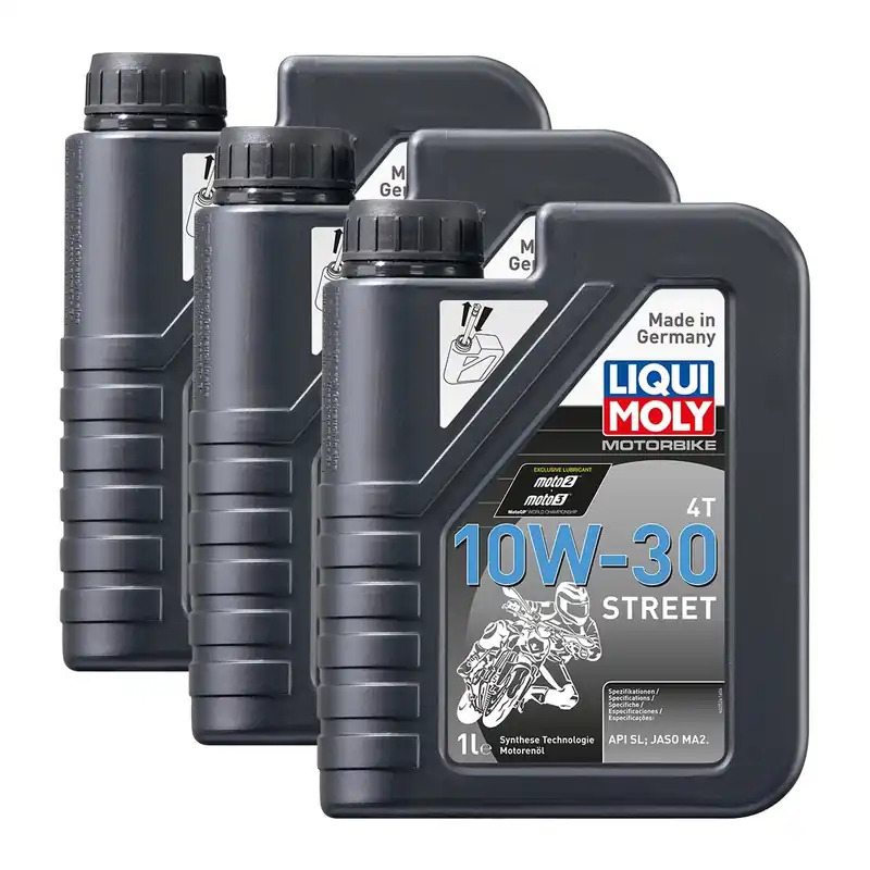 3x Liqui Moly 2526 Motorbike 4T Motorrad Motoröl Engine Oil 1L Mega-Angebot