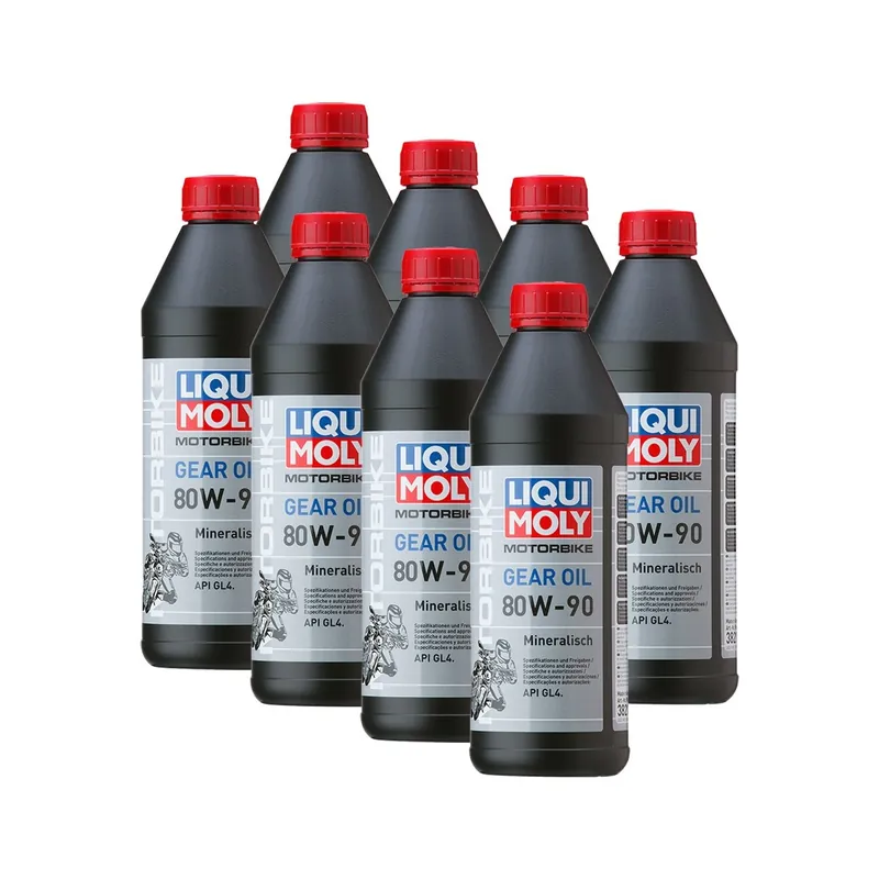 8x Liqui Moly 3821 Motorbike Getriebeöl Motorrad 80W-90 1L Solange Der Vorrat Reicht
