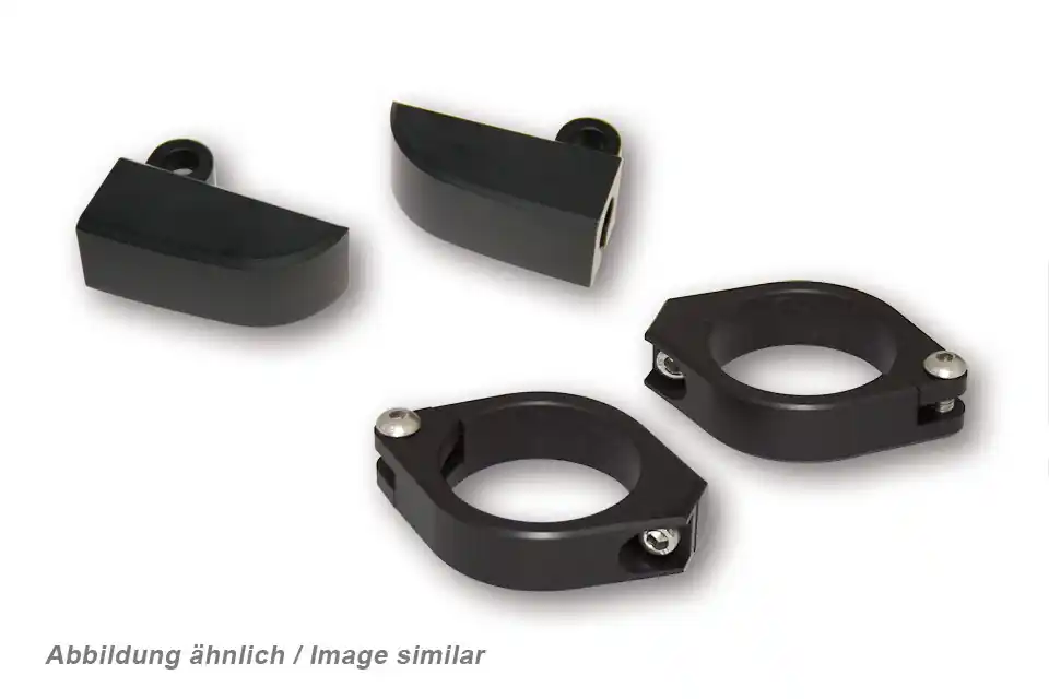 Blinkerhalter Highsider Set M8 für 35-37mm schwarz Markenware