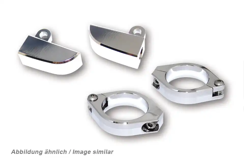 Blinkerhalter Highsider Set M8 für 35 - 37mm chrom Direktkauf