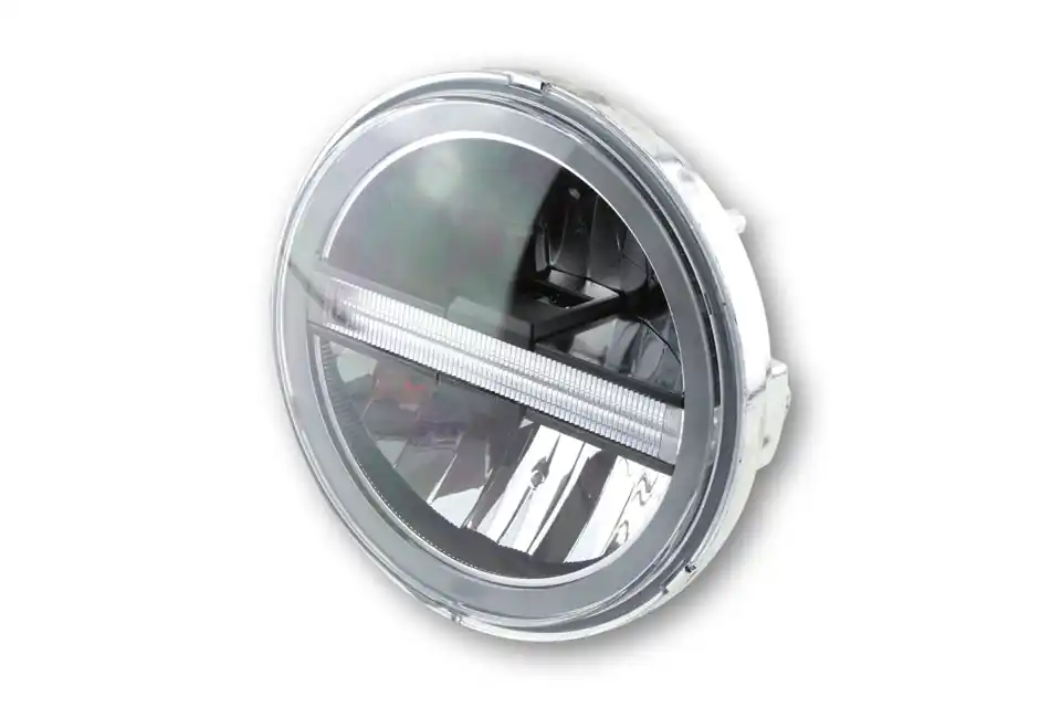 Mega-Angebot Scheinwerfereinsatz Highsider Typ 6 LED mit TFL, rund, 5 3/4 Zoll verchromt
