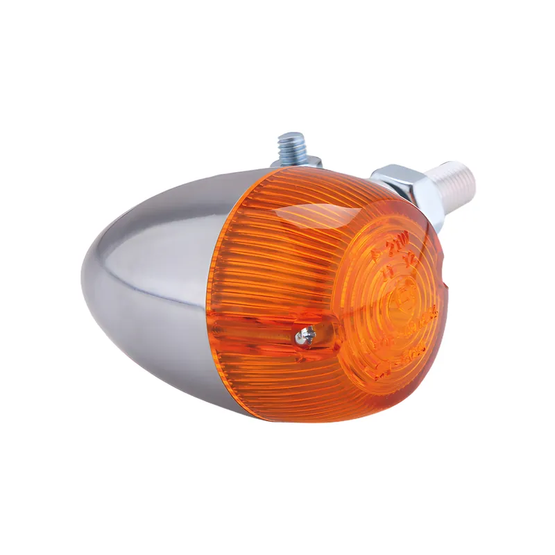 Blinker Highsider Smart Bullet-Blinker mit Zulassung, silber / Linse orange universal, 1 Stück Wochenendangebot