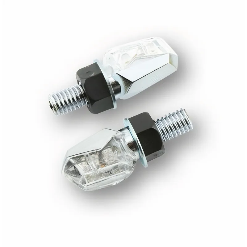 Abverkauf SHIN YO LED-Blinker TINY, verchromt, klares Glas