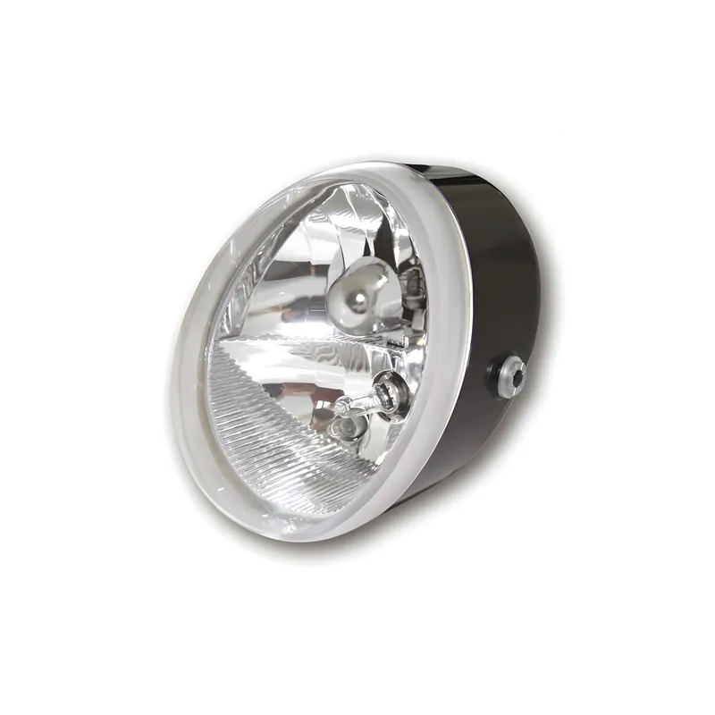 Highlight SHIN YO Universal Scheinwerfer OVAL mit Standlicht, schwarz, 12V H9+H11, E-gepr.