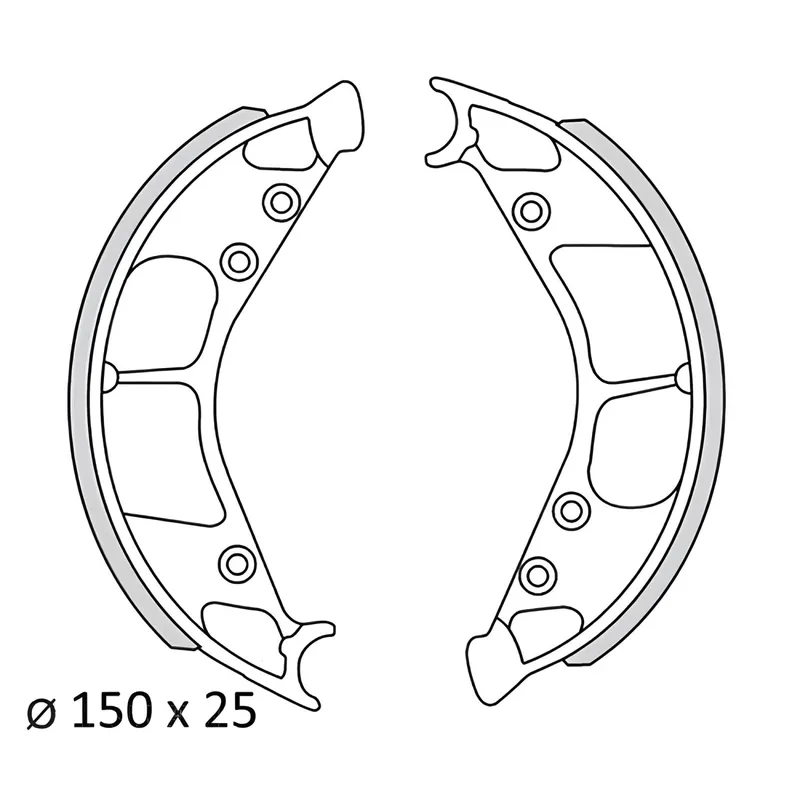 Kracherpreis Bremsbelag 149.5x25mm für Sachs