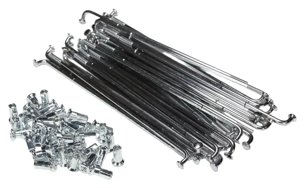 Preisreduziert Speichen-Satz rs 151mm chrom 36-teilig