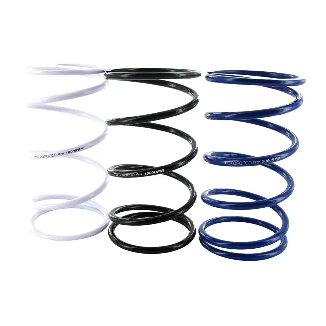 Letzte Chance Gegendruckfedernset Motoforce RACING für Piaggio / Peugeot / GY6 / Kymco, 3er Set, weiß=+1000rpm / schwarz=+1500rpm / blau