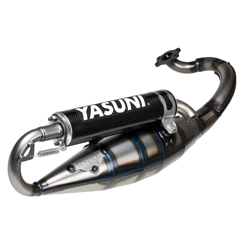 Auspuffanlage Yasuni Scooter R mit Zulassung, Carbon für Peugeot Speedfight 3 AC Vivacity 4 LC Kisbee Streetzone, Derbi Atlantis RS Ludix 2 Blaster 12 New One Sichere Zahlung