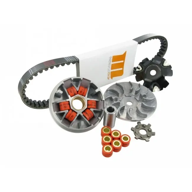 Variomatik Kit Motoforce RACING, Modell 2011, inkl. Keilriemen / Riemenscheibe, 7.5g / 8.5g - 16x13mm für Peugeot liegend Highlight