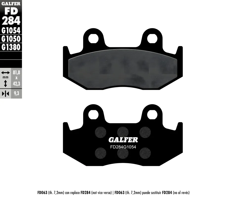 Bremsbeläge Set Galfer FD284G1054 & MF051G2165 vorne & hinten für Honda NES @ 125 ccm Nur Für Kurze Zeit