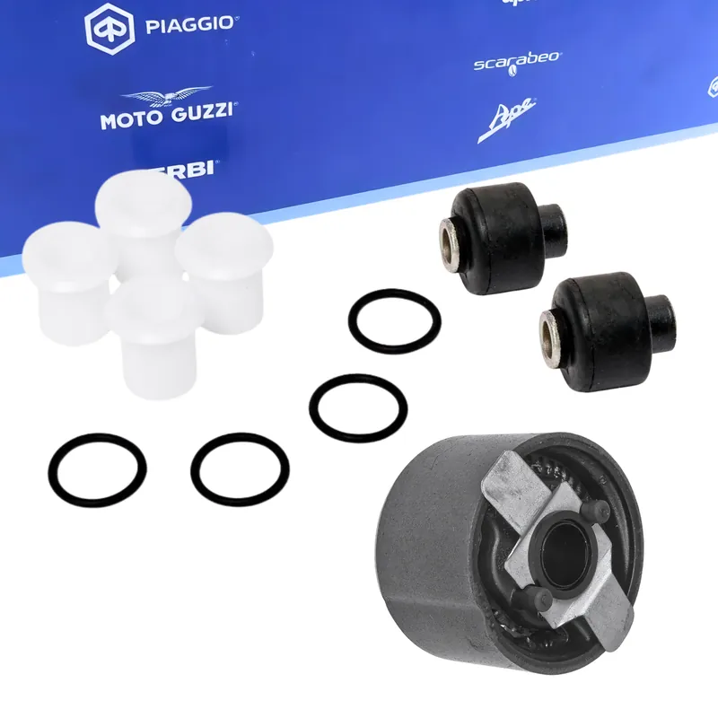 Set - Piaggio Schwingenlager Reparatur-Satz komplett / Silentblock für Gilera Runner FXR, Piaggio Typhoon Skipper FX Hexagon SP X XR LX LXT Italjet Dragster Sale