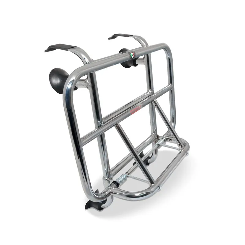 Gepäckträger vorne chrom Cuppini 38 x 25cm für Vespa GTS GTV GTL 125 - 300 Garantierte Lieferung