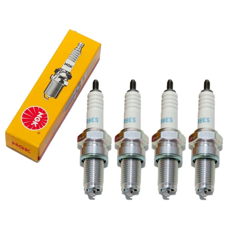 Neue Ware Zündkerzen Set NGK 4x DR8ES Zündkerze entstört, 19,0mm Langgewinde Ø 12,0mm, 2204 / 5423