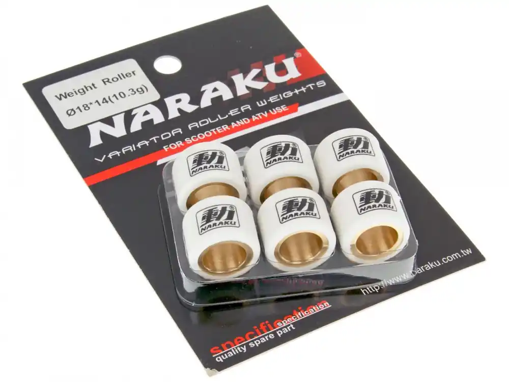 Variomatikgewichte Naraku HD HeavyDuty Satz Variorollen 18x14mm, 13,0g, 6 Stück Schnäppchen